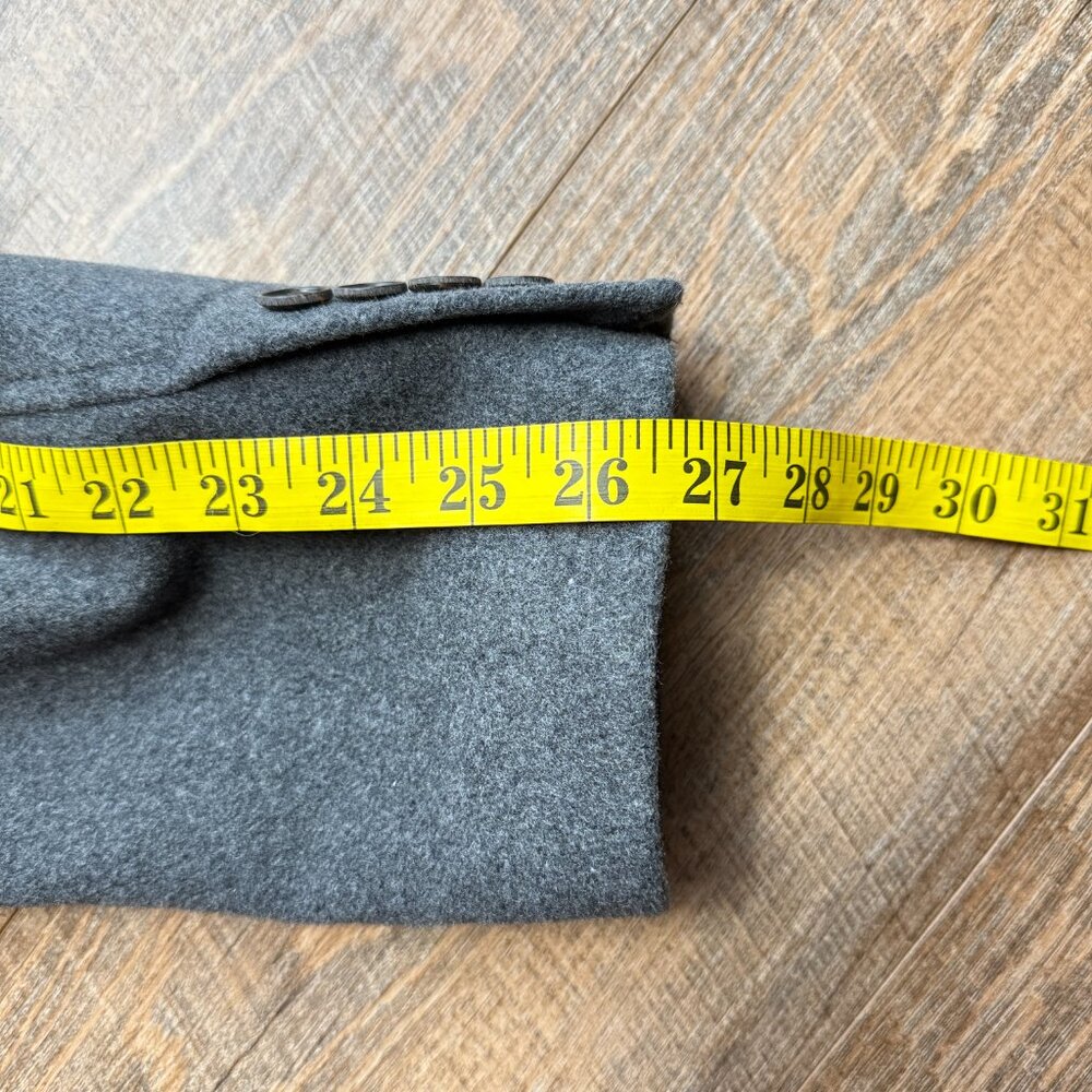 Lands’ End Men’s Wool Over Coat Sz 40 Tall - Picture 11 of 13